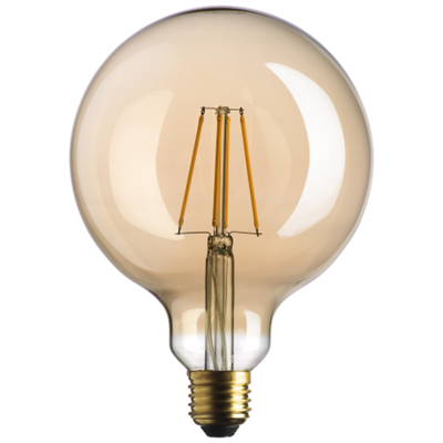 BOT LIGHTING LAMPADINA LED E27 7W GLOBO G125 FILAMENTO AMBRATA - MOD. WLD4008X2G