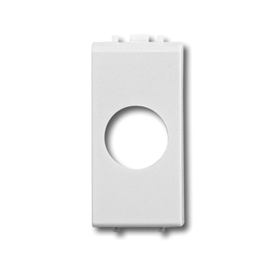 BT-LIG ADATTATORE PER LA SERIE CIVILE BTICINO LIGHT ® DI COLORE GHIACCIO CON 1 FORO PER LE PRESE A 1 USCITA (SPI E SPF)
