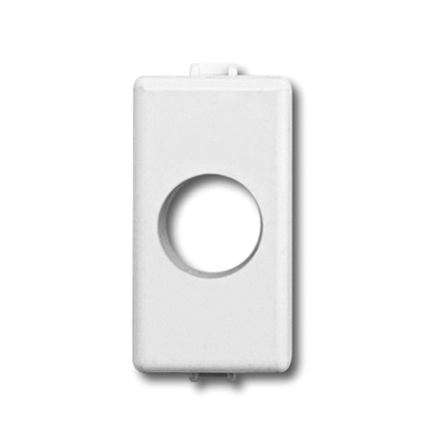BT-MAT ADATTATORE PER LA SERIE CIVILE BTICINO MATIX ® DI COLORE BIANCO CON 1 FORO PER LE PRESE A 1 USCITA (SPI E SPF)