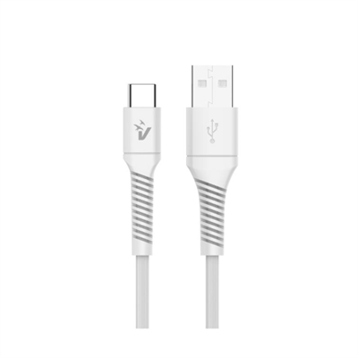 CAVO SMARTPHONE VULTECH IN TPE USB TO TYPE-C 1,2M 3.0A 60W - COLORE BIANCO - CS-TAC12WH