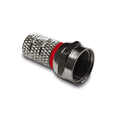 CF50B CONNETTORE DI TIPO F A VITE CON FISSAGGIO DEL CAVO DA 5 MM AD AVVITARE