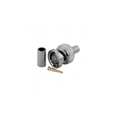 CONNETTORE BNC A CRIMPARE PER CAVI RG59 (CONF. 10PZ) - CV-AD-006