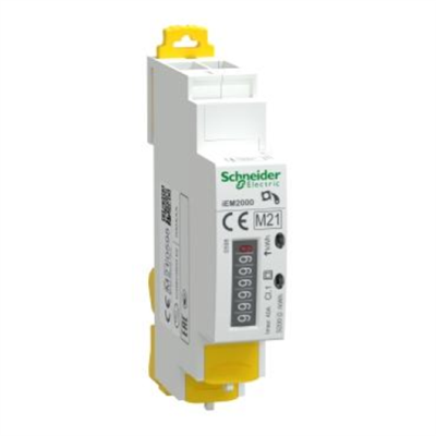 CONTATORE ENERGIA IEM2000 - 1P+N - INSERZIONE DIRETTA 40A - CON VISUALIZZATORE