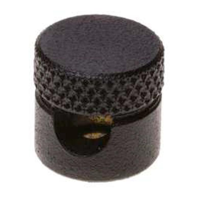 DECENTRATORE IN ALLUMINIO CON REGOLAZIONE PER CAVO 3X0,75MM, Ø 15MM H 15MM, COLORE NERO 0C