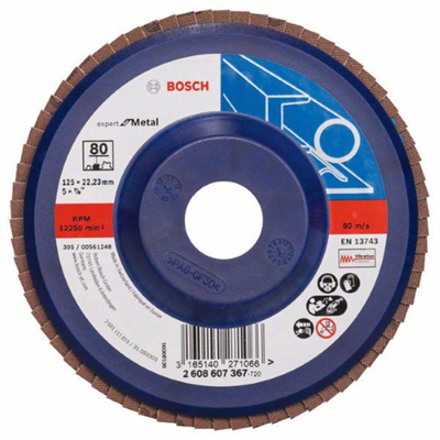 DISCO LAMELLARE EXPERT METAL DIRITTA 125MM G80