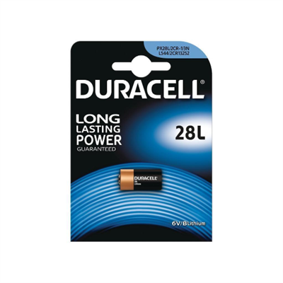 DURACELL LITHIUM PILA AL LITIO 6V 28L (A544 / PX28L / 2CR11108 / V28PXL / 2CR13252)
