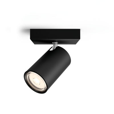 FARETTO A SOFFITTO/PARETE KOSIPO BLACK 1XNW 230V