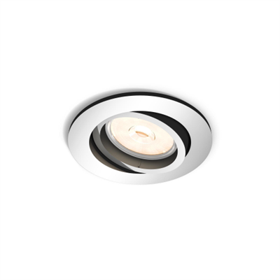 FARETTO DA INCASSO PHILIPS DONEGAL TONDO CHROME 1xNW 230V