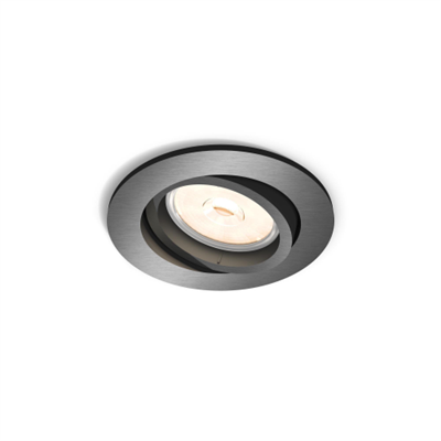 FARETTO DA INCASSO PHILIPS DONEGAL TONDO GREY 1xNW 230V
