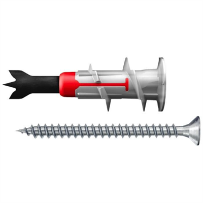 FISCHER DUOBLADE 10 S - TASSELLI PER CARTONGESSO CON VITE PER FISSAGGIO DI CARICHI PESANTI - CONF. 25PZ