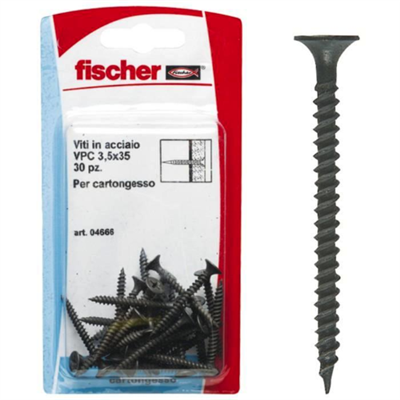 FISCHER VITI CARTONGESSO VPC 3,5X45 K - CONF. 30PZ
