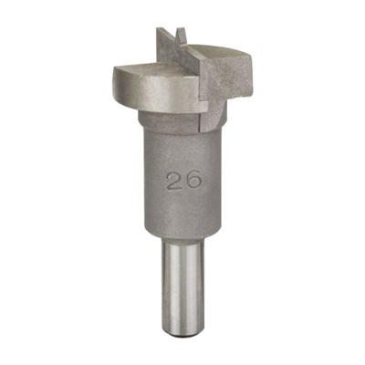 FRESA PUNTA PER CERNIERE CON INSERTI IN METALLO DURO DIAM. 26 MM.