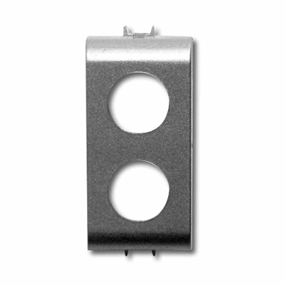 GW-CT2 ADATTATORE PER LA SERIE CIVILE GEWISS CHORUS TITANO VERNICIATO ® DI COLORE TITANIO VERNICIATO CON 2 FORI PER LE PRESE DEM