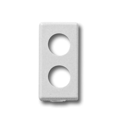 GW-SYW2 ADATTATORE PER LA SERIE CIVILE GEWISS SYSTEM WHITE ® DI COLORE BIANCO CON 2 FORI PER LE PRESE DEMISCELATE A 2 USCITE (PD