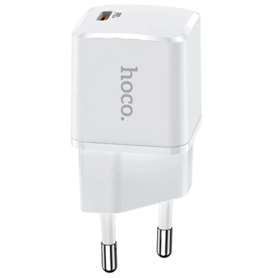 HOCO - CARICABATTERIE DA RETE 20W - 1*USB TYPE-C - BIANCO