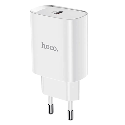 HOCO - CARICABATTERIE DA RETE 20W - 1*USB TYPE-C - BIANCO