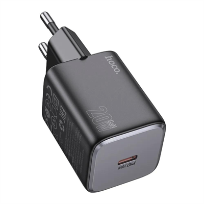 HOCO N40 - CARICABATTERIE DA RETE USB-C PD 20W - NERO