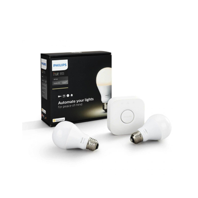 HUE WHITE STARTER KIT E27 - 2 LAMPADINE + BRIDGE