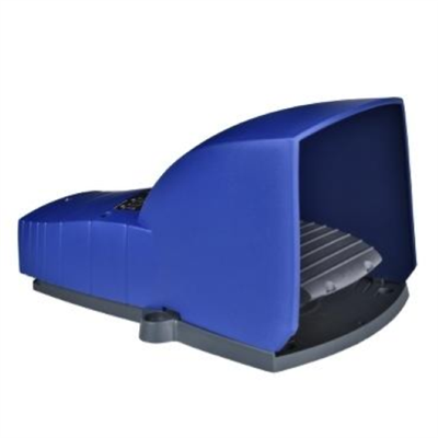 INTERRUTTORE A PEDALE SINGOLO XPE-B C/PROTEZIONE PLASTICA BLU - 2NC+2NO
