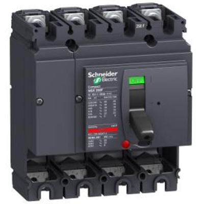 INTERRUTTORE COMPACT NSX250F - 250 A - 4 POLI - SENZA SGANCIATORE