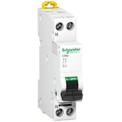 INTERRUTTORE MAGNETOTERMICO C40A 1P+N C 6A 4500A