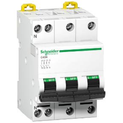 INTERRUTTORE MAGNETOTERMICO C40N 3P+N C 16A 6000A