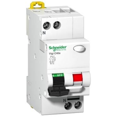 INTERRUTTORE MAGNETOTERMICO DIFF. C40A VIGI 1P+N C 6A 30MA TIPO AC