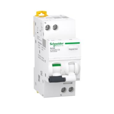 INTERRUTTORE MAGNETOTERMICO DIFFERENZIALE ICV40N 1P+N C 6A 30MA TIPO AC