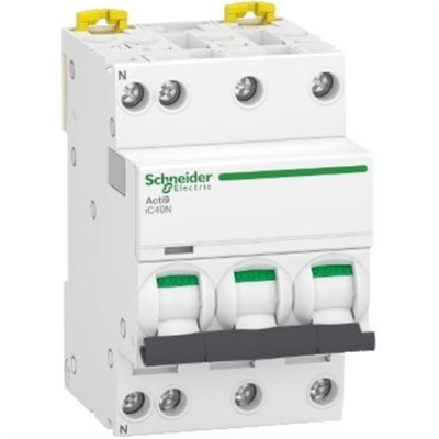 INTERRUTTORE MAGNETOTERMICO IC40N 3P+N C 10A 6000A