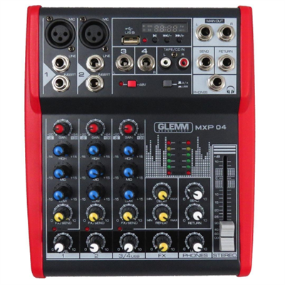 KARMA MXP 04 MIXER MICROFONICO 4 CANALI MP3 USB