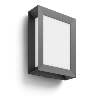 KARP LAMPADA A MURO GRIGIO SCURO IN ALLUMINIO 1 LU