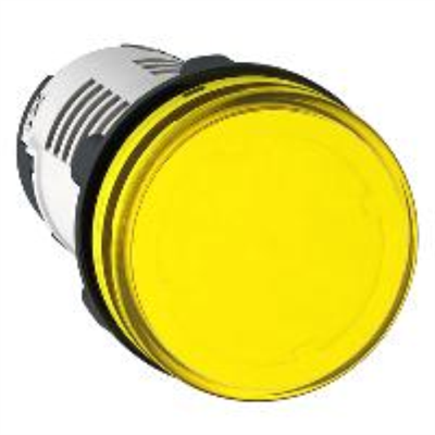 LAMPADA SPIA Ø22 - GIALLA - LED INTEGRATO - 24V