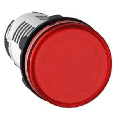 LAMPADA SPIA Ø22 - ROSSA - LED INTEGRATO - 24V