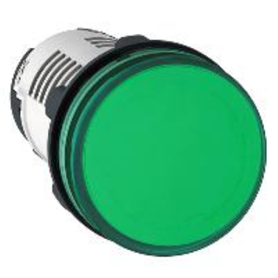 LAMPADA SPIA Ø22 - VERDE - LED INTEGRATO - 24V