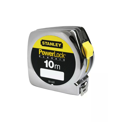 METRO FLESSOMETRO IN METALLO POWERLOCK CLASSIC STANLEY 10M X 25MM