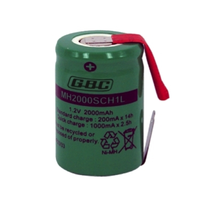 MH2000SCH1L - BATTERIA RICARICABILE NI-MH 4/5 SC 2000MAH GBC