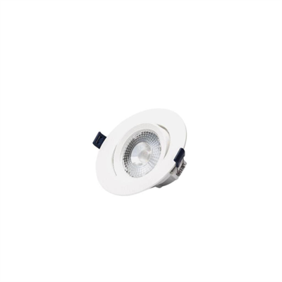 MINI DOWNLIGHT 7W 2700k ROTONDO BIANCO ORIENTABILE