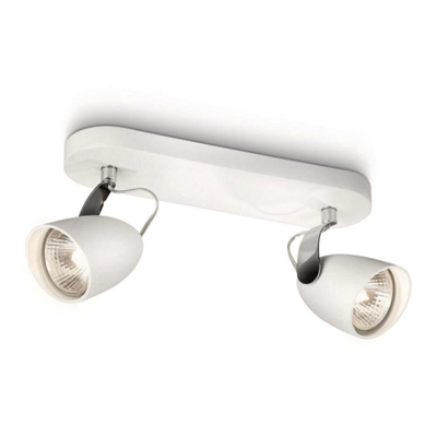 MYLIVING CATALPA SPOT LIGHT DOPPIO - BIANCO - 2X GU10 75W