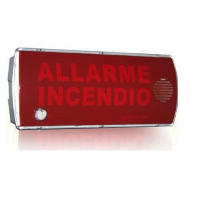 NOTIFIER PANNELLO OTTICO/ACUSTICO ALLARME INCENDIO IP41C DA PARETE PAN1-EU