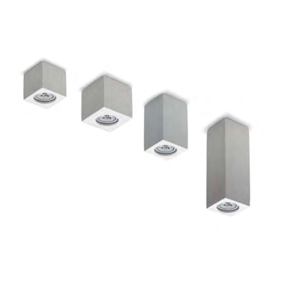 NOVANTADIECI 9010 FARETTO A SOFFITTO CRISTALY FORMA 120X70X70 GU10 Ø50 10W 240V