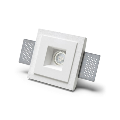 NOVANTADIECI 9010 FARETTO DA INCASSO SPOT CRISTALY CASSIOPEA SMALL 120X120 GU10 Ø35 20W 240V