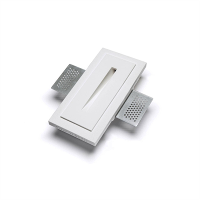 NOVANTADIECI 9010 SEGNAPASSO A INCASSO LED CRISTALY AGO SMALL 183X91 (FORO 11X100) LED 2W 24VDC 3000K