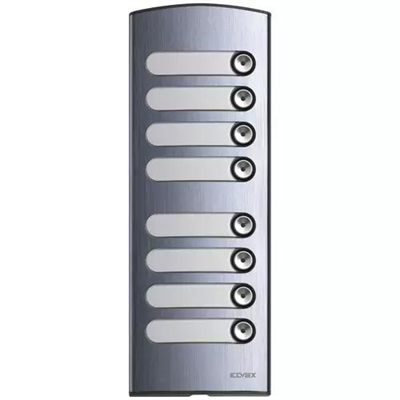 PLACCA SUPPLEMENTARE 2M 8 TASTI ALLUMINIO