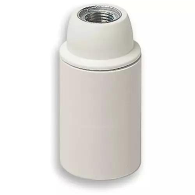 PORTALAMPADA E14 M10X1 CM/LISC BIANCO