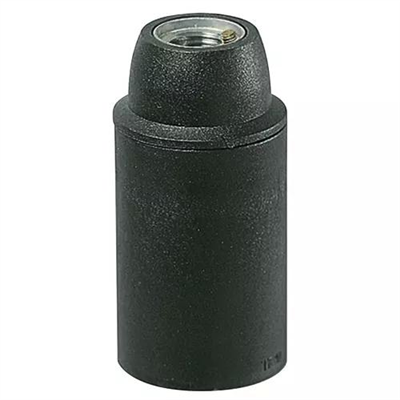 PORTALAMPADA E14 M10X1 CM/LISC NERO