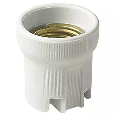 PORTALAMPADA E27 Ø43MM PORCELLANA BIANCO