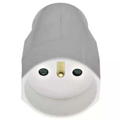 PRESA 2P+T 16A FRANCESE ASSIALE BIANCO