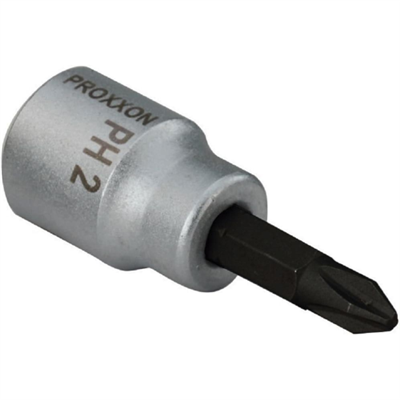 PROXXON BUSSOLA ATTACCO 3/8" PUNTA CROCE PH2