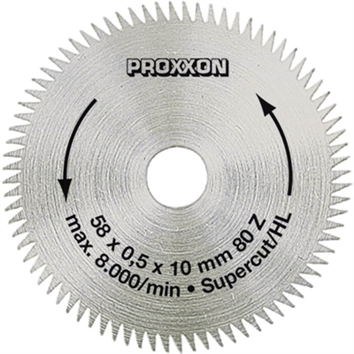 PROXXON LAMA PER SEGA CIRCOLARE SUPER-CUT, DIAM. 58MM X 0,5MM