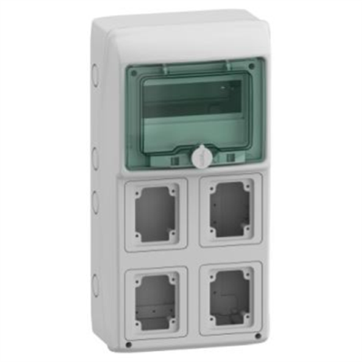 QUADRO MUREVA ENCLOSURES IP65 8 MODULI 4 PRESE DA INCASSO